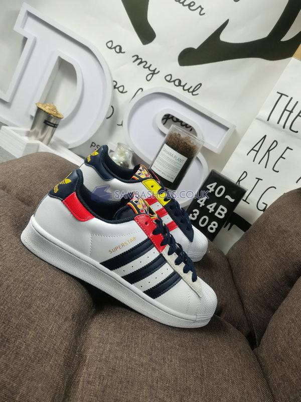 Adidas Superstar "Legend Ink Red" - Cloud White/Legend Ink/Red - H05250 Classic Originals Shoes