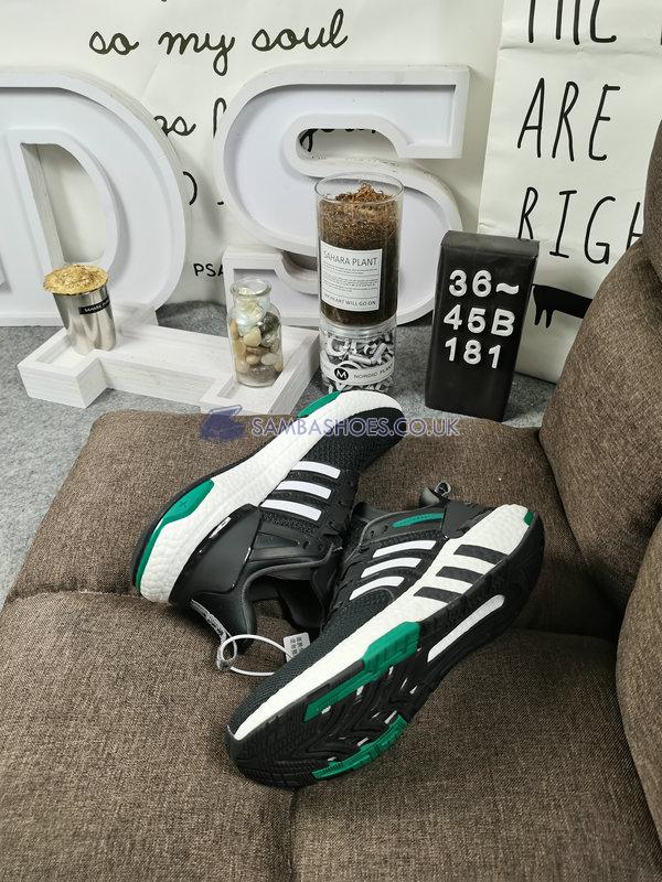 Adidas Equipment Plus "Black White Green" - Core Black/Core Black/Sub Green - H02759 Classic Running Shoes