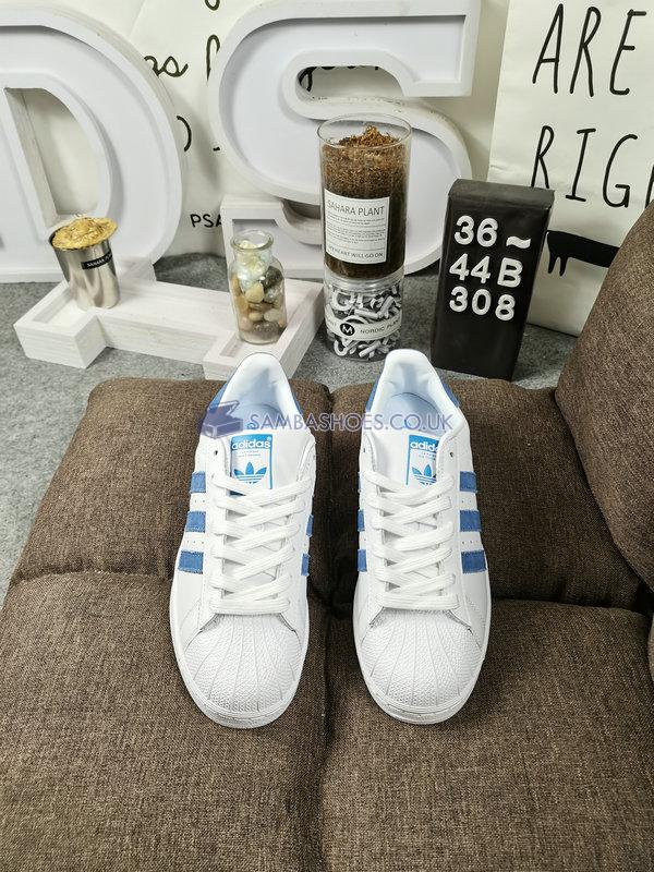 Adidas Superstar "Glow Blue" - Footwear White/Glow Blue - EF9239 Classic Originals Shoes