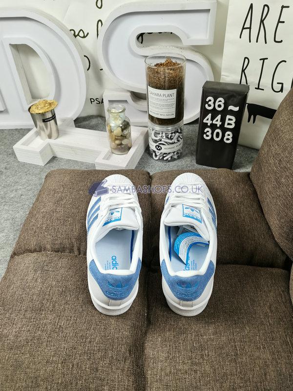 Adidas Superstar "Glow Blue" - Footwear White/Glow Blue - EF9239 Classic Originals Shoes