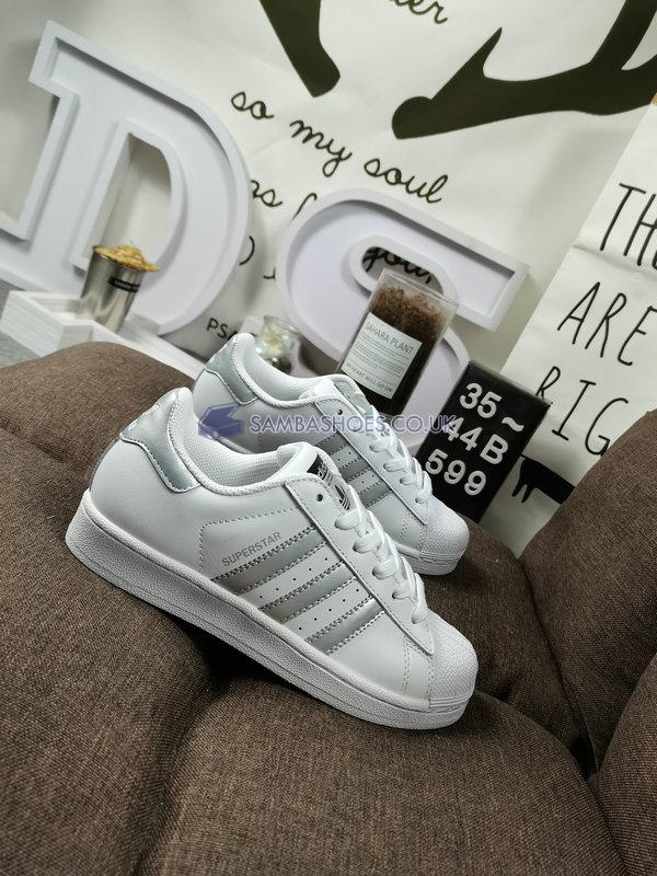 Adidas Superstar "White Silver Metallic" - Footwear White/Silver Metallic/Core Black - AQ3091 Classic Originals Shoes