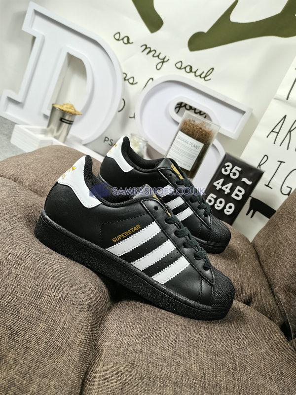 Adidas Superstar "Core Black" - Core Black/White/Gold - B27140 Classic Originals Shoes