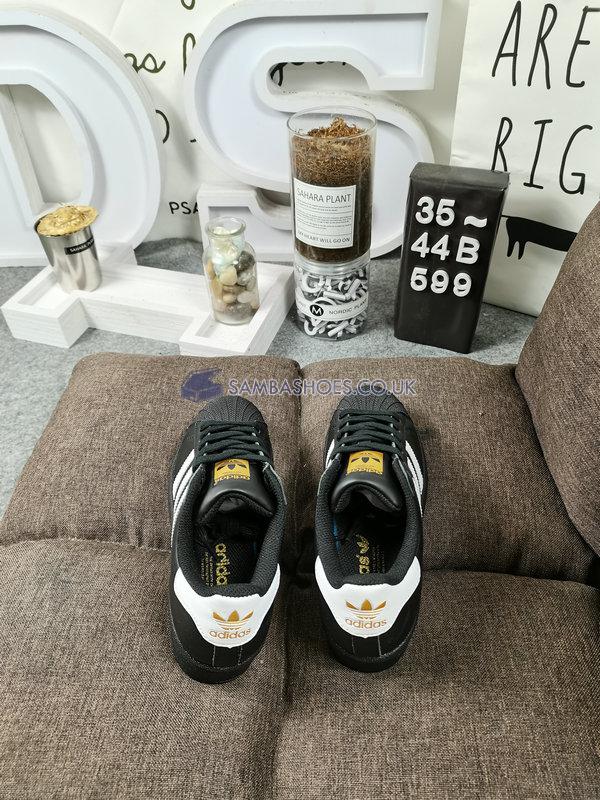 Adidas Superstar "Core Black" - Core Black/White/Gold - B27140 Classic Originals Shoes