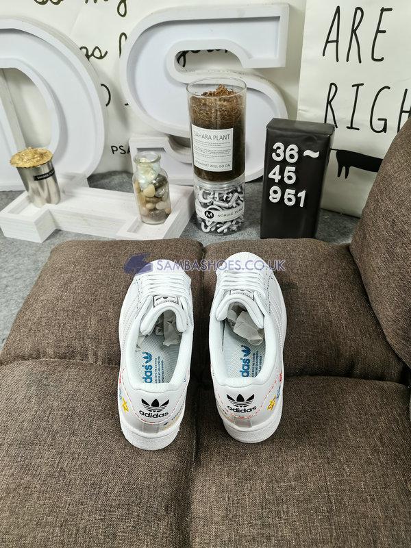 Adidas Superstar "White Hazy Blue" - Ftwr White/Ftwr White/Hazy Blue - GZ3034 Classic Originals Shoes