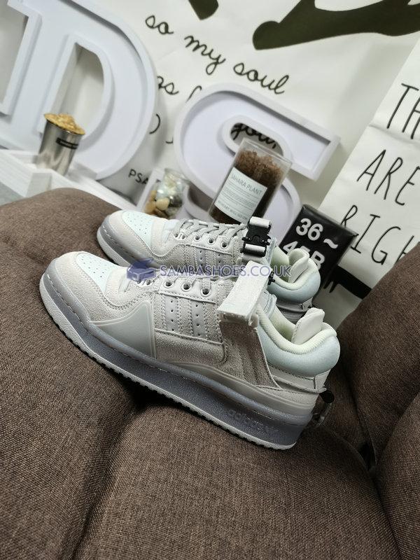 Bad Bunny x Adidas Forum Buckle Low "Last Forum" - Cloud White/Clear Onix/Core White - HQ2153 Classic Originals Shoes