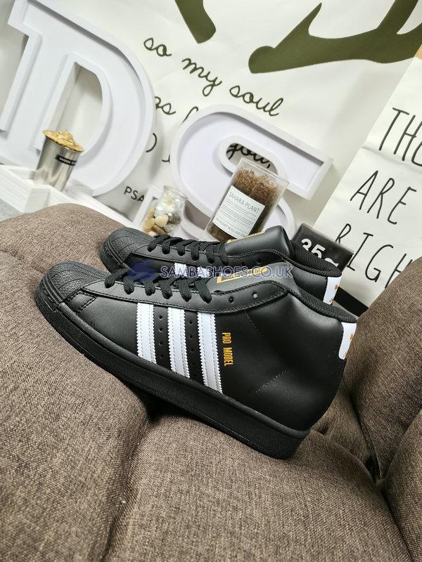 Adidas Pro Model "Core Black" - Core Black/Footwear White/Gold Foil - FV5723 Classic Originals Shoes