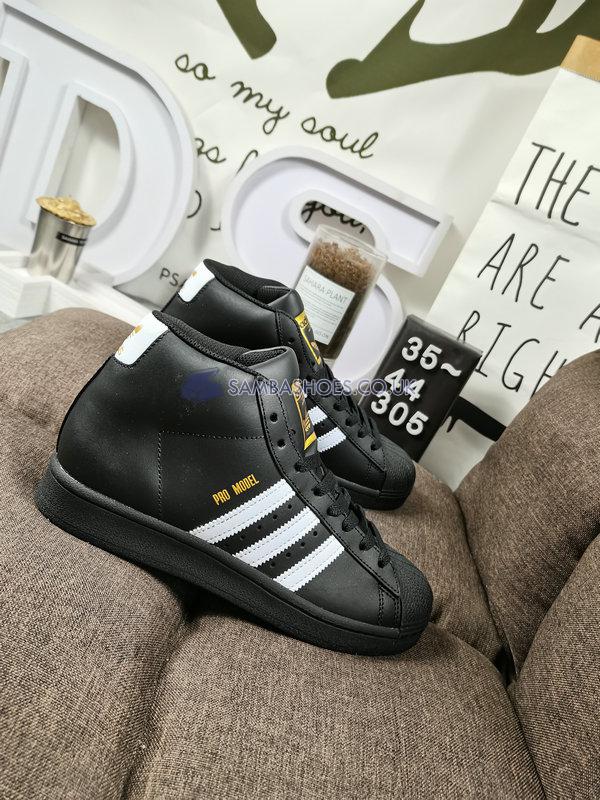 Adidas Pro Model "Core Black" - Core Black/Footwear White/Gold Foil - FV5723 Classic Originals Shoes