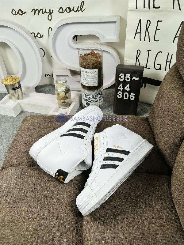 Adidas Pro Model "Core White" - Cloud White/Core Black/Gold Foil - FV5722 Classic Originals Shoes