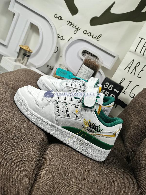 Adidas Forum Low "White Green" - White/Green/Yellow - GX3001 Classic Originals Shoes