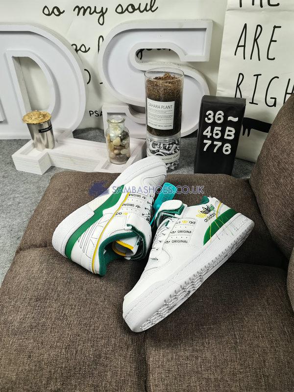 Adidas Forum Low "White Green" - White/Green/Yellow - GX3001 Classic Originals Shoes