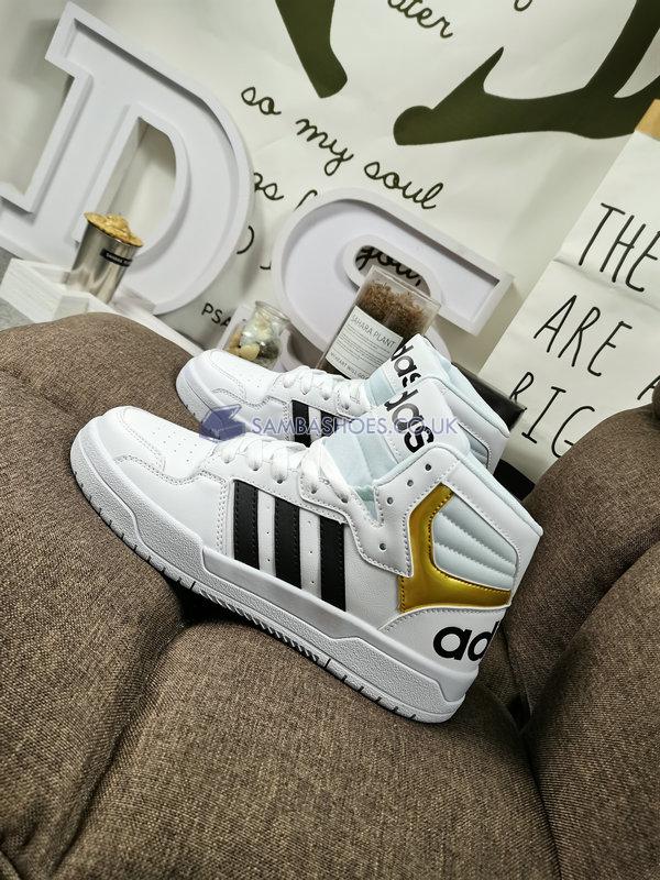 Adidas Entrap Mid "White Gold Metallic" - Cloud White/Core Black/Gold Metallic - FY4284 Classic Neo Shoes