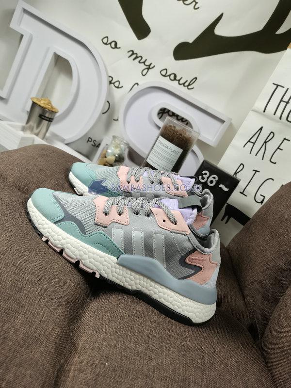 Adidas Nite Jogger "Grey Pink Tint" - Grey One/Cloud White/Pink Tint - FV1328 Classic Originals Shoes