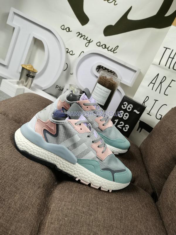 Adidas Nite Jogger "Grey Pink Tint" - Grey One/Cloud White/Pink Tint - FV1328 Classic Originals Shoes