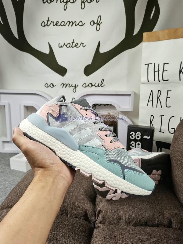 Adidas Nite Jogger "Grey Pink Tint" - Grey One/Cloud White/Pink Tint - FV1328 Classic Originals Shoes