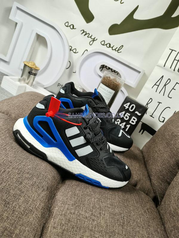 Adidas Day Jogger "Black Blue" - Core Black/Cloud White/Blue - FW4041 Classic Originals Shoes