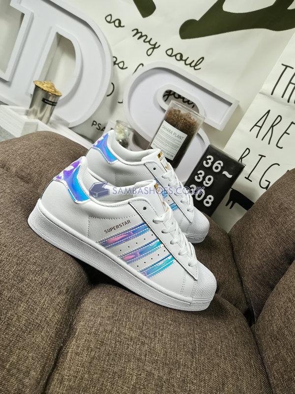 Adidas Superstar "White Iridescent" - Cloud White/Gold Metallic/Core Black - FX7565 Classic Originals Shoes