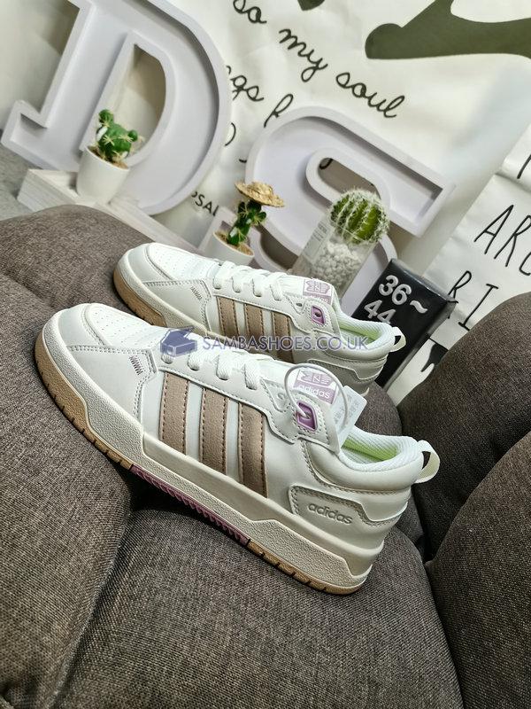 Adidas 100DB "White Clear Brown" - Cloud White/Clear Brown/Tech Purple - GY4800 Classic Neo Shoes