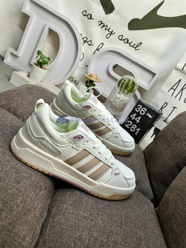 Adidas 100DB "White Clear Brown" - Cloud White/Clear Brown/Tech Purple - GY4800 Classic Neo Shoes