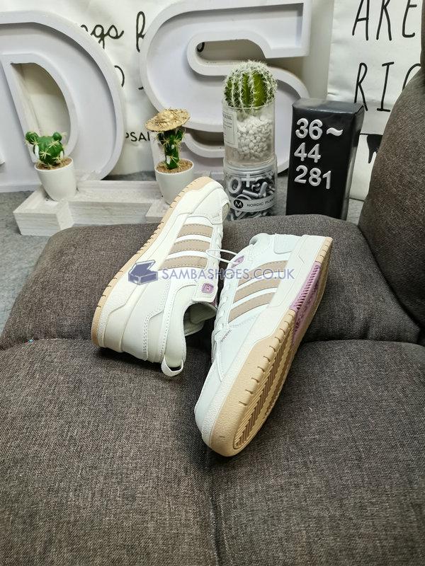 Adidas 100DB "White Clear Brown" - Cloud White/Clear Brown/Tech Purple - GY4800 Classic Neo Shoes