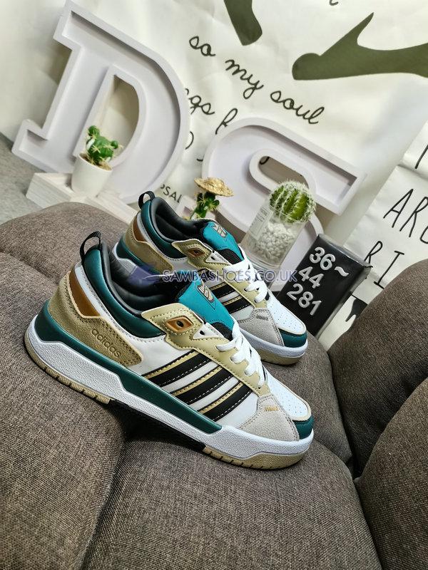 Adidas 100DB "White Bluegreen Light Brown" - Cloud White/Core Black/Legacy Teal - GX7145 Classic Neo Shoes