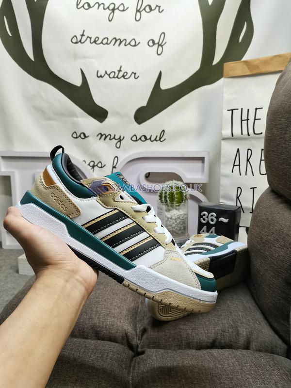 Adidas 100DB "White Bluegreen Light Brown" - Cloud White/Core Black/Legacy Teal - GX7145 Classic Neo Shoes