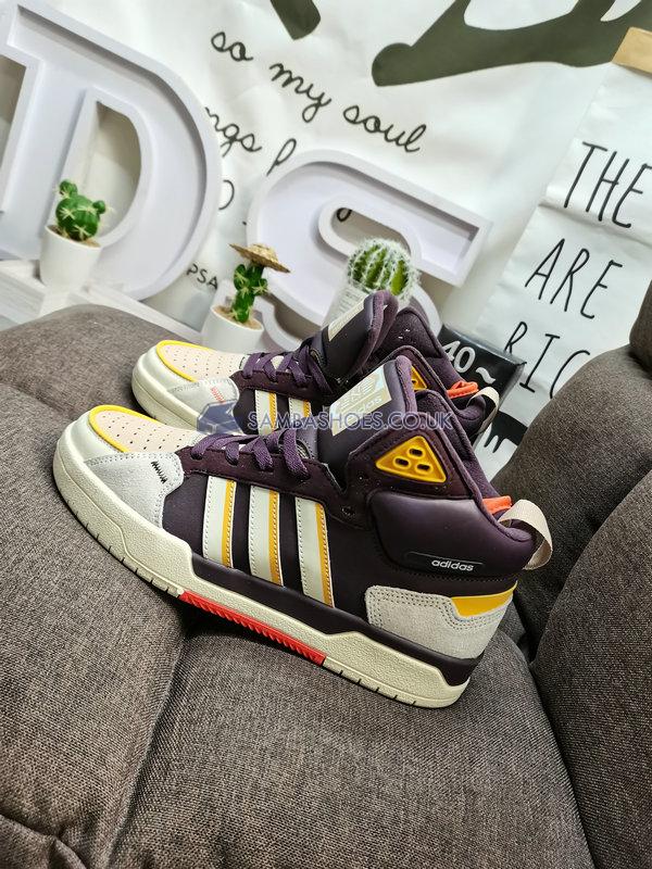 Adidas 100DB Mid "Brown Cream Yellow" - Brown/Cream Yellow/Purple - GY4789 Classic Neo Shoes