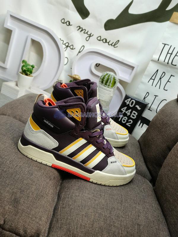 Adidas 100DB Mid "Brown Cream Yellow" - Brown/Cream Yellow/Purple - GY4789 Classic Neo Shoes