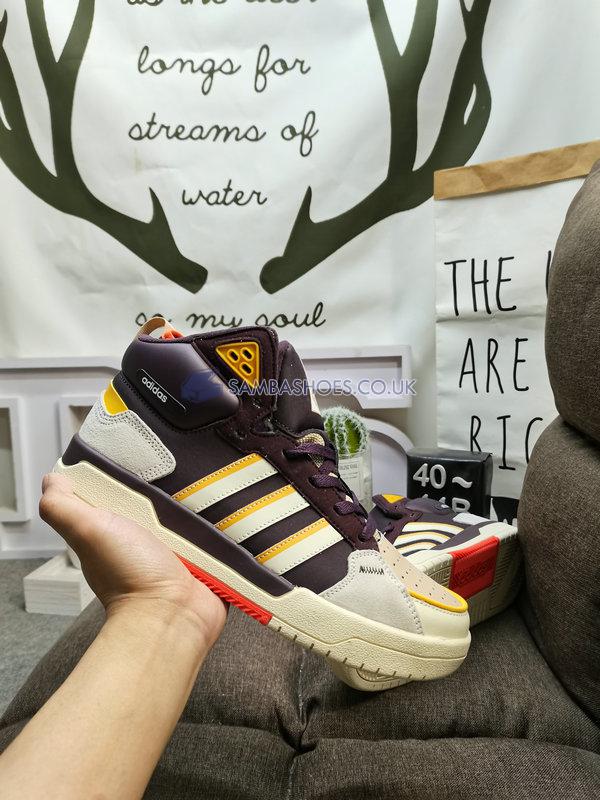 Adidas 100DB Mid "Brown Cream Yellow" - Brown/Cream Yellow/Purple - GY4789 Classic Neo Shoes