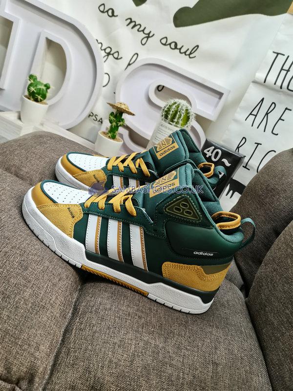 Adidas 100DB Mid "Brown Green" - Brown/Drak Green/White - GW6747 Classic Neo Shoes