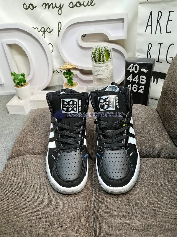 Adidas 100DB Mid "Black White Blue" - Core Black/Footwear White/Halo Silver - GY4791 Classic Neo Shoes