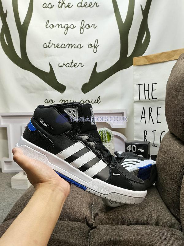 Adidas 100DB Mid "Black White Blue" - Core Black/Footwear White/Halo Silver - GY4791 Classic Neo Shoes