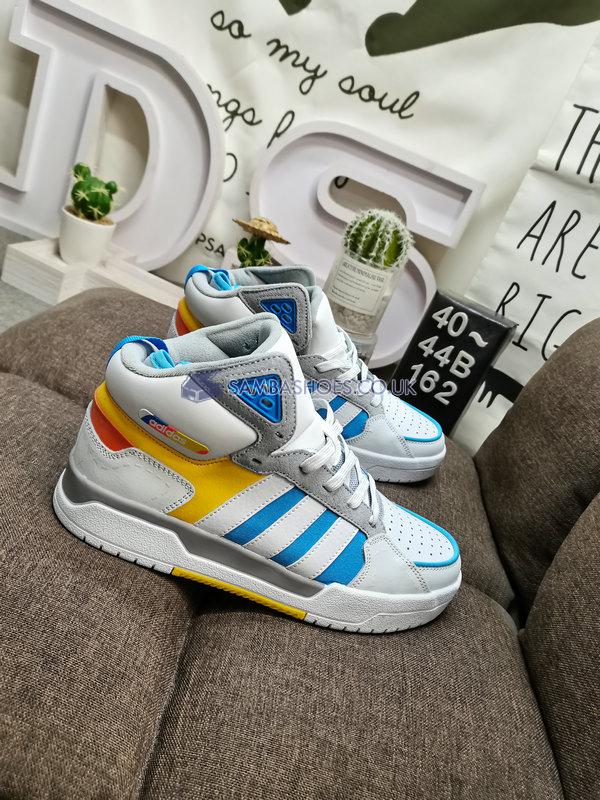 Adidas 100DB Mid "White Blue" - White/Blue/Yellow/Orange - GY4796 Classic Neo Shoes