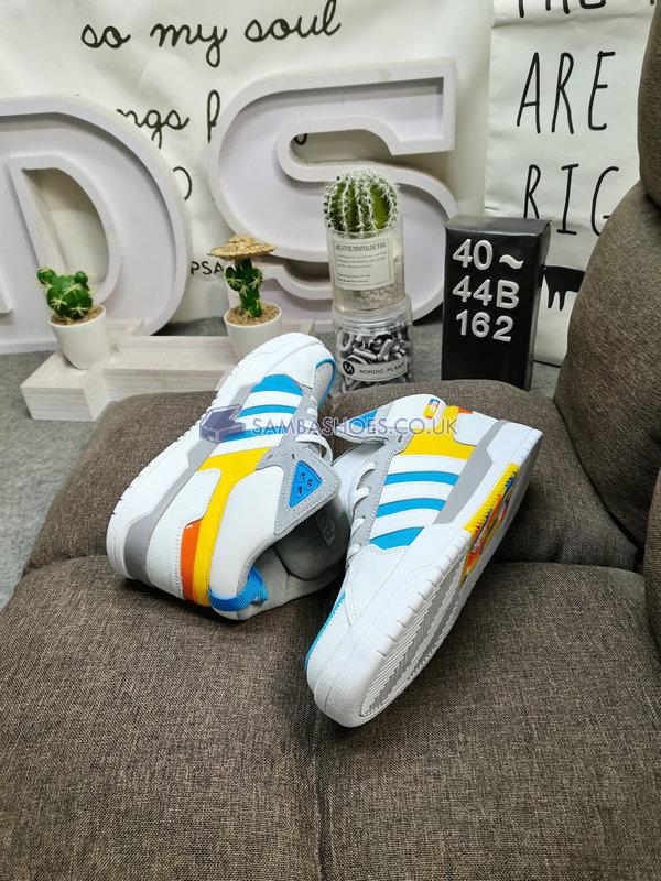 Adidas 100DB Mid "White Blue" - White/Blue/Yellow/Orange - GY4796 Classic Neo Shoes