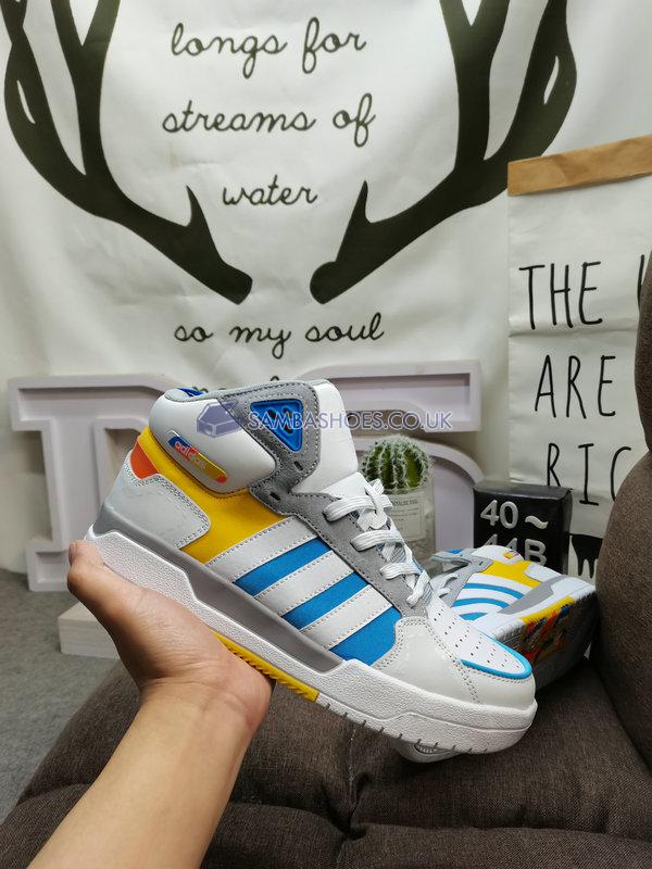 Adidas 100DB Mid "White Blue" - White/Blue/Yellow/Orange - GY4796 Classic Neo Shoes