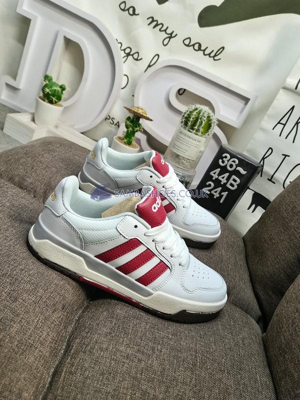 Adidas Entrap "White Red" - Cloud White/Legacy Red/Metal Grey - FW3462 Classic Neo Shoes