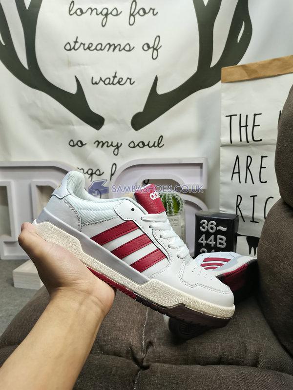 Adidas Entrap "White Red" - Cloud White/Legacy Red/Metal Grey - FW3462 Classic Neo Shoes