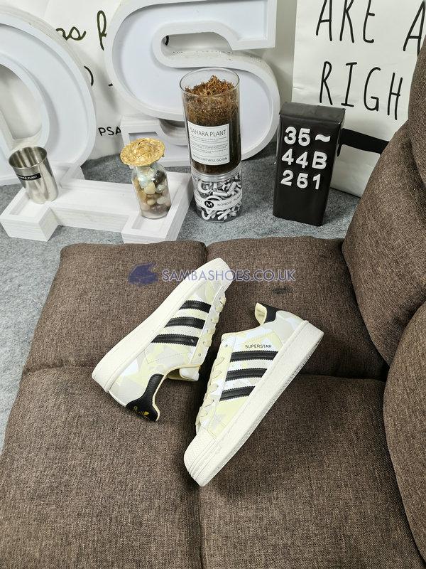 Adidas Superstar "Camo Sand" - Chalk White/Core Black-Sand - FW4392 Classic Originals Shoes