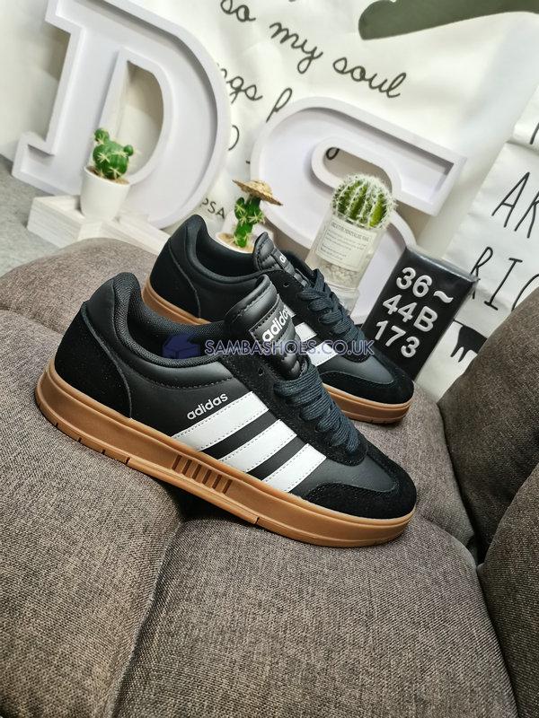 Adidas Gradas "Black White Gum" - Black/White/Gum - FX9305 Classic Neo Shoes