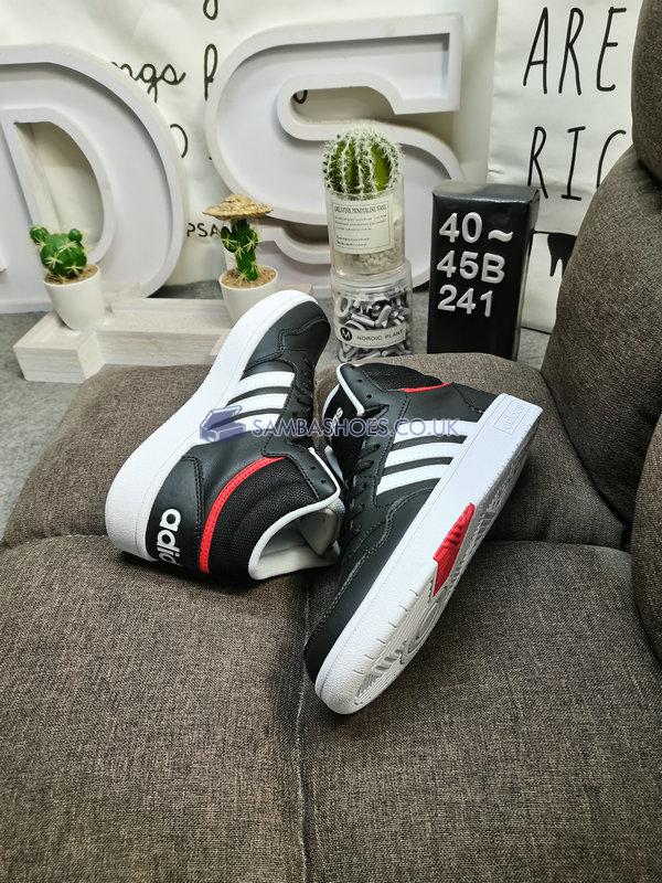 Adidas Hoops 3.0 Mid "Black White Red" - Black/White/Red - H03778-2 Classic Neo Shoes