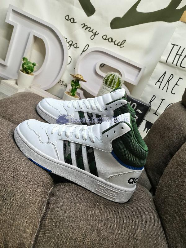 Adidas Hoops 3.0 Mid "White Green Oxide" - Cloud White/Green Oxide/Royal Blue - GY4747 Classic Neo Shoes