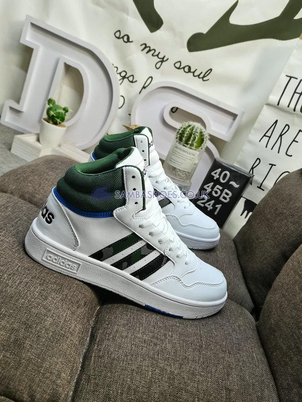 Adidas Hoops 3.0 Mid "White Green Oxide" - Cloud White/Green Oxide/Royal Blue - GY4747 Classic Neo Shoes