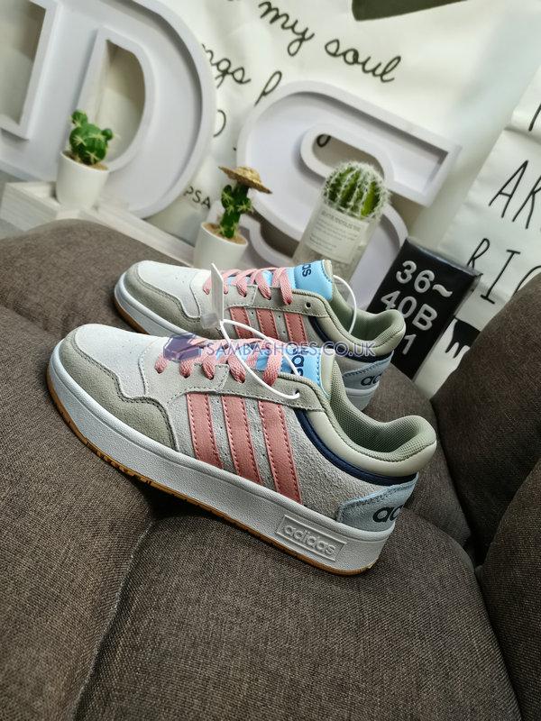 Adidas Hoops 3.0 Low "Cream Pink Blue" - Cream/Pink/Blue - HP6901 Classic Neo Shoes