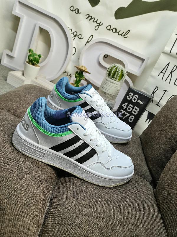 Adidas Hoops 3.0 Low "Classic Vintage - White Blue Mint" - Cloud White/Core Black/Wonder White - GY4733 Classic Neo Shoes