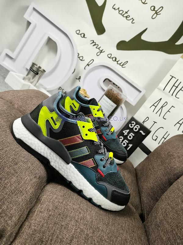 Adidas Nite Jogger "Grey Blue Yellow" - Grey Six/Legacy Blue/Scarlet - FZ1958 Classic Originals Shoes