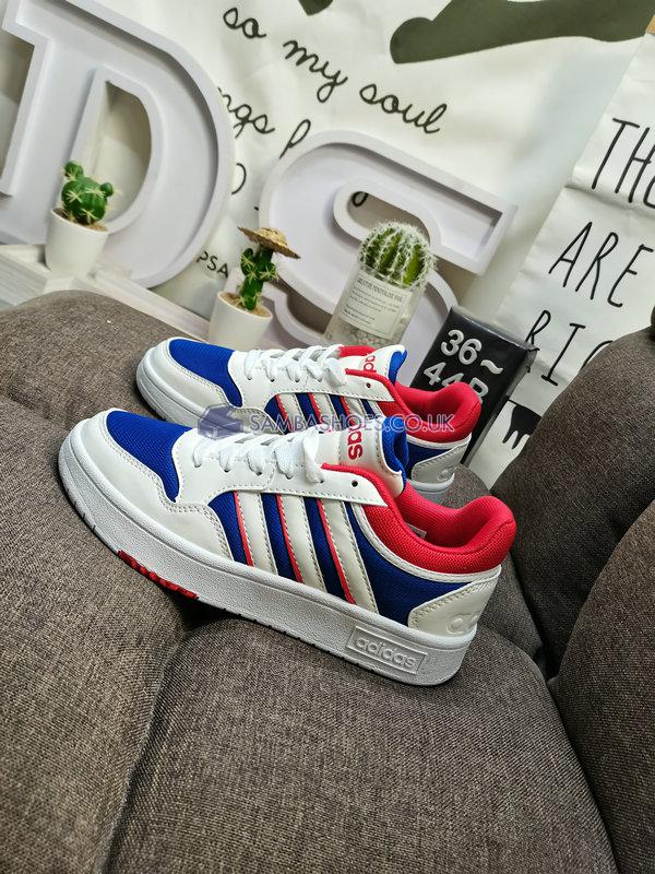 Adidas Hoops 3.0 Low "White Blue Red" - Royal Blue/Cloud White/Vivid Red - GZ3807 Classic Neo Shoes