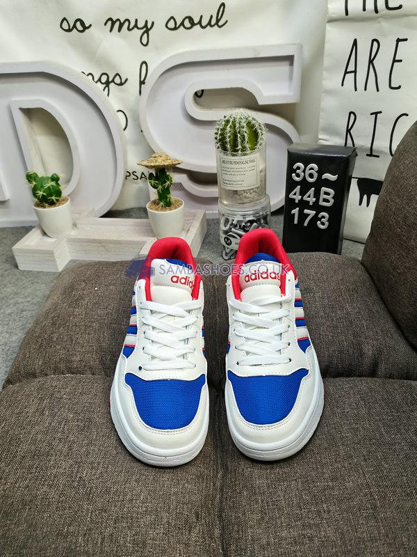 Adidas Hoops 3.0 Low "White Blue Red" - Royal Blue/Cloud White/Vivid Red - GZ3807 Classic Neo Shoes