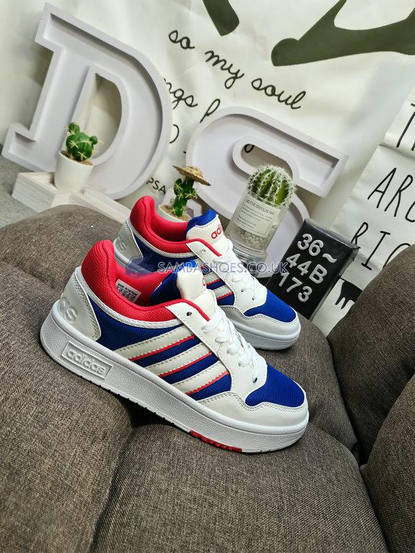 Adidas Hoops 3.0 Low "White Blue Red" - Royal Blue/Cloud White/Vivid Red - GZ3807 Classic Neo Shoes