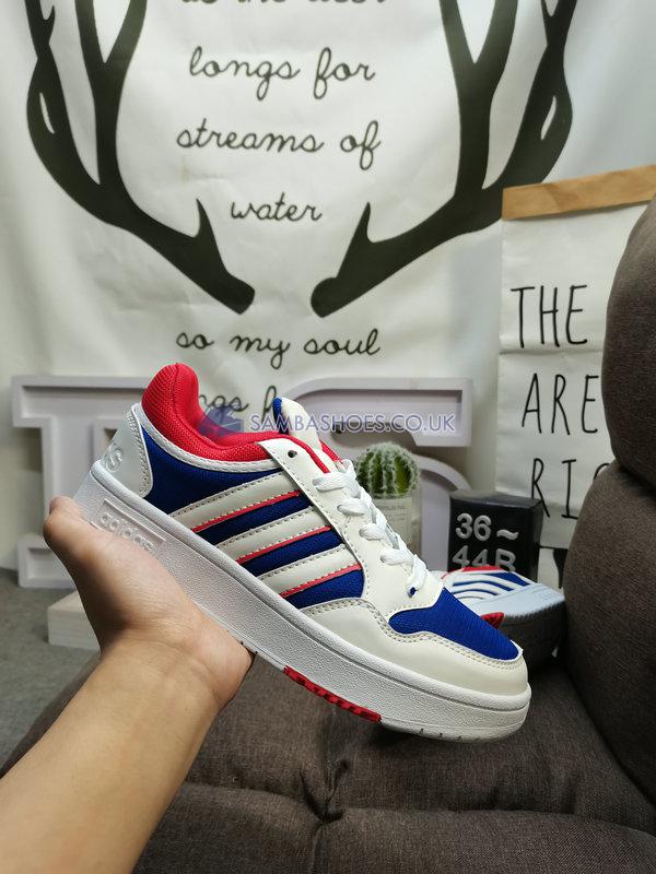 Adidas Hoops 3.0 Low "White Blue Red" - Royal Blue/Cloud White/Vivid Red - GZ3807 Classic Neo Shoes