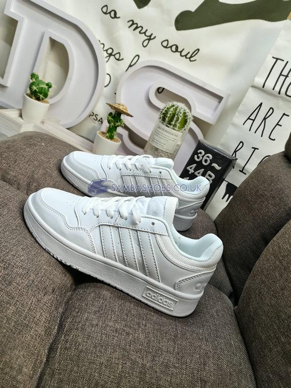 Adidas Hoops 3.0 Low "Triple White" - Cloud White/Cloud White/Cloud White - GW0433 Classic Neo Shoes