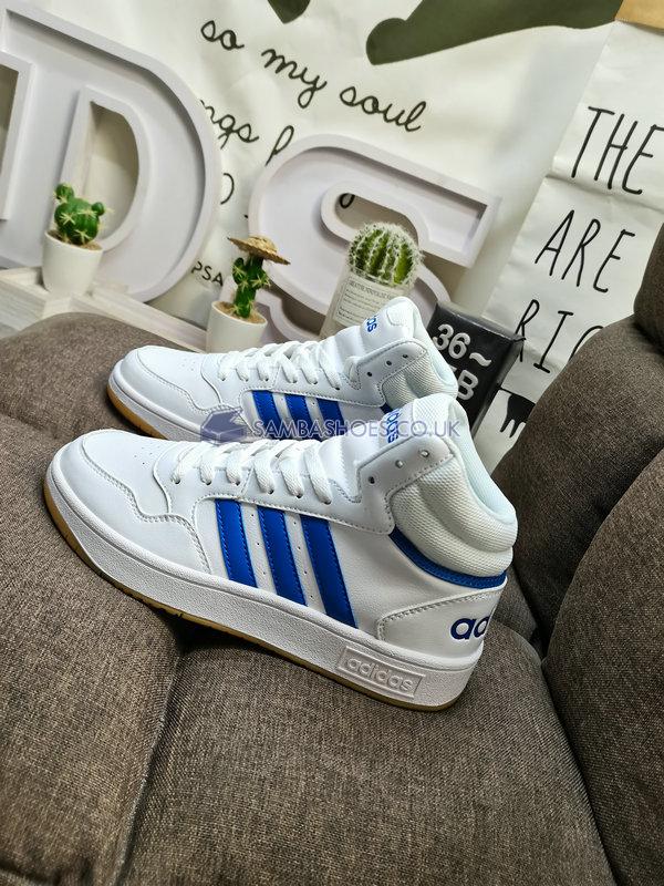 Adidas Hoops 3.0 Mid "White Royal Blue Gum" - Cloud White/Royal Blue Gum - GW3021 Classic Neo Shoes